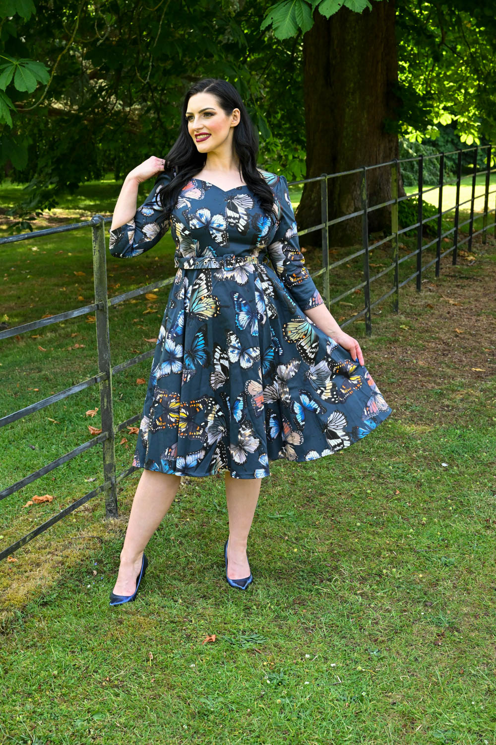 Bambi Butterfly Swing Dress in Extended Sizing